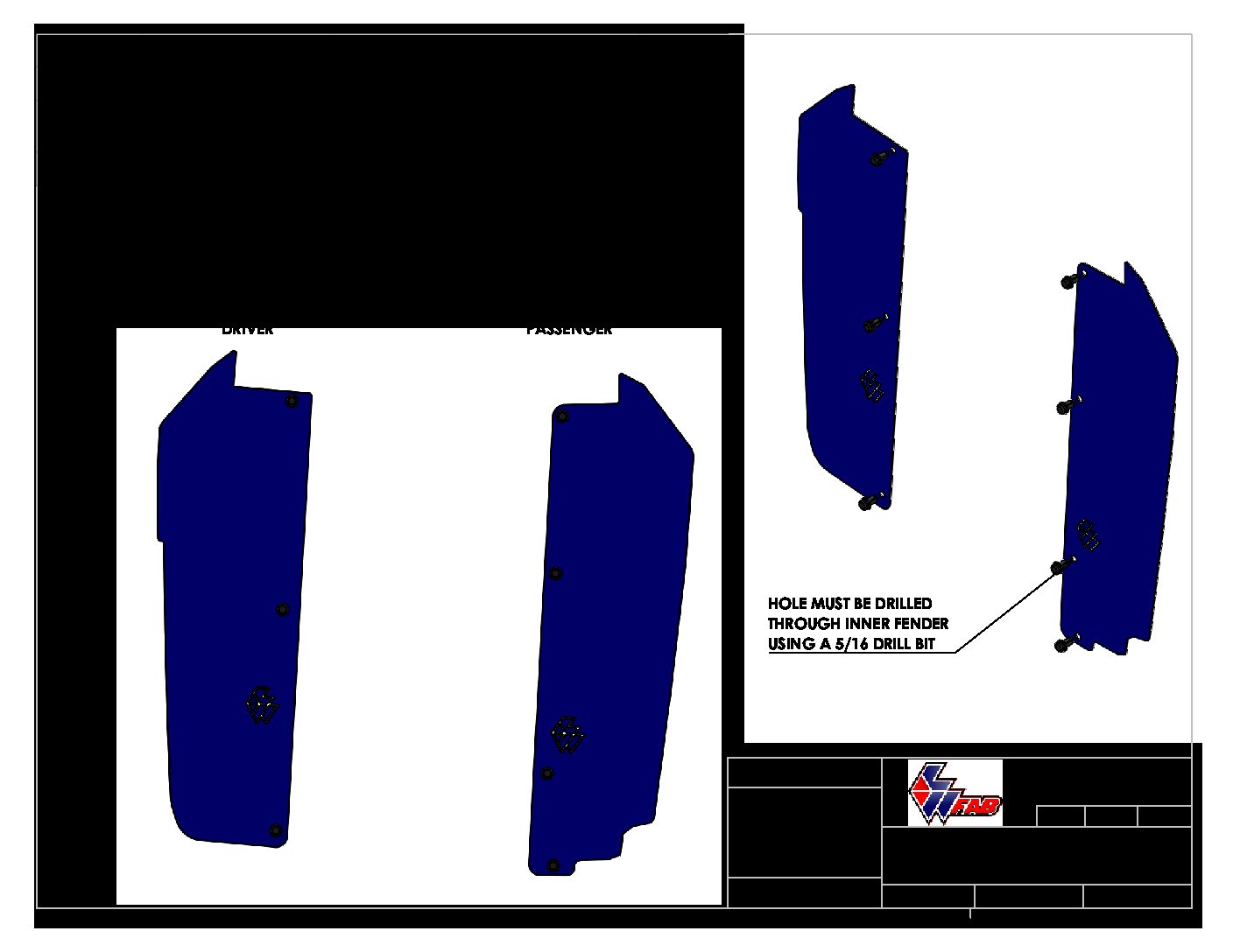 Photo of L&W Rear Inner Fender Mud Guard- PRO R by L&W Fab - Premium Fenders & Fender Guards for UTVs / Side by Sides