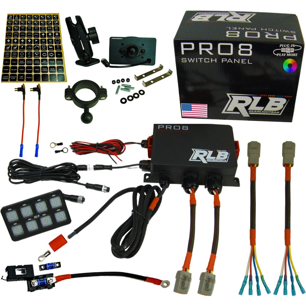 Photo of PRO8 Switch Panel by RLB Motorsports - Premium PRO8 SWITCH PANEL for UTVs / Side by Sides