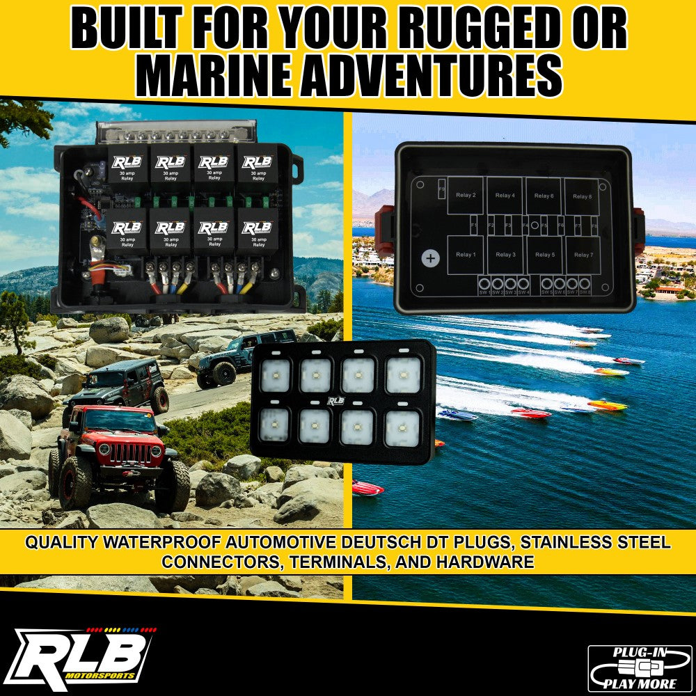 Photo of PRO8 Switch Panel by RLB Motorsports - Premium PRO8 SWITCH PANEL for UTVs / Side by Sides
