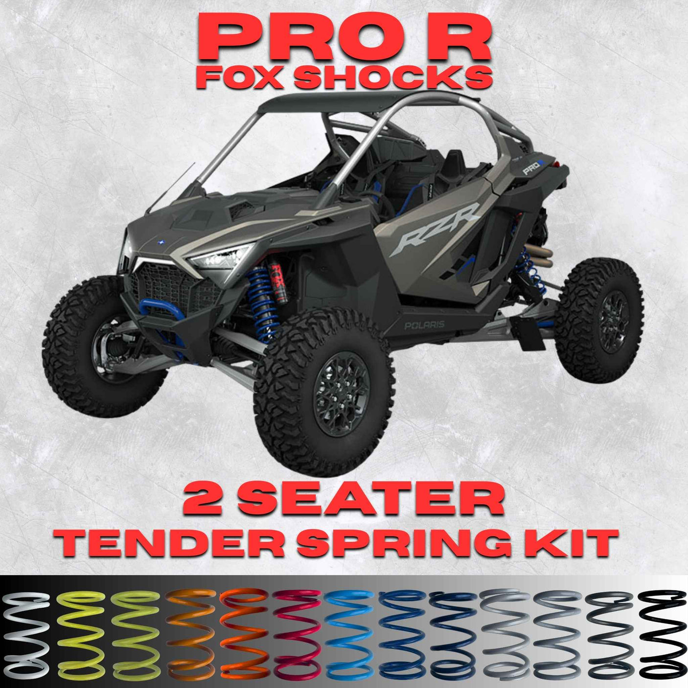 AllThingz UTV Polaris RZR Pro R 2 Seater Tender Spring Kit