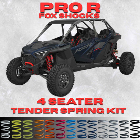 AllThingz UTV Polaris RZR Pro R 4 Seater Tender Spring Kit - 2-3" Lift + 80% Better Ride (Fox Shocks)