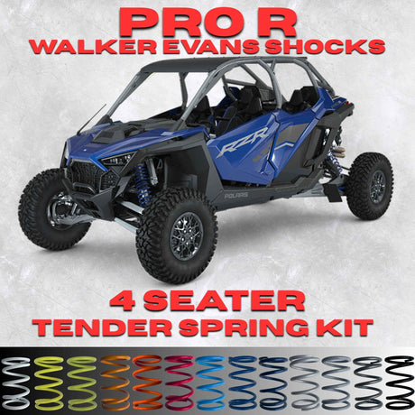 Polaris RZR Pro R 4 Seater Tender Spring Kit - +80% Ride Quality + 2-3" Lift (2023)