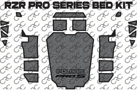 Photo of Polaris Pro Series - Bed Kit 4 Seat by CRC Foam - Premium Floor Mats for UTVs / Side by Sides
