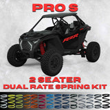 Polaris RZR Pro S 2 Seater Dual Rate Spring Kit - 80% Better Ride + 2-3" Lift
