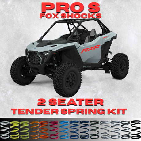 AllThingz UTV Polaris RZR Pro S 2 Seater Tender Spring Kit - 2-3" Lift + 80% Better Ride (Fox Shocks)