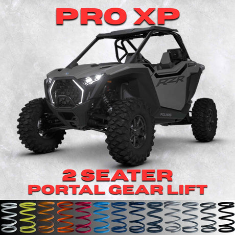 Polaris RZR Pro XP 2 Seater Portal Gear Lift Spring Kit - 80% Better Ride + 2-3" Lift