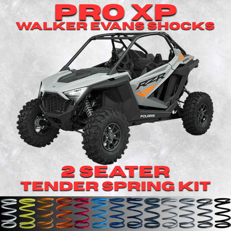 Polaris RZR Pro XP 2 Seater Tender Spring Kit - Walker Evans Shocks + 2-3" Lift