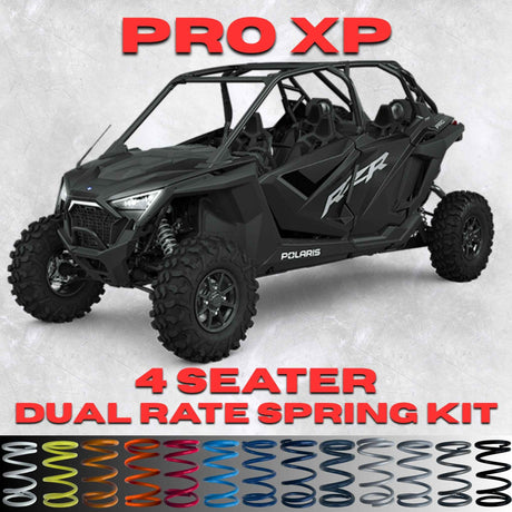 AllThingz UTV Polaris RZR Pro XP 4 Seater Dual Rate Spring Kit - 2-3" Lift + 80% Better Ride (All Models)
