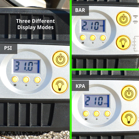 Photo of SmartPro™ 12v Digital Tire Inflator Pump - 100 PSI | Portable Tire Air Compressor by JACO - Premium 12V Tire Inflator for UTVs / Side by Sides