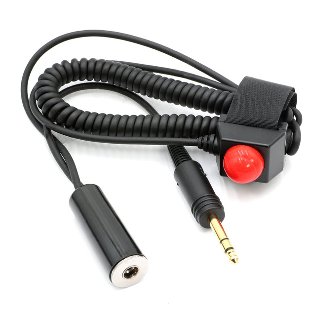 Photo of General Aviation Pilot Velcro Mount Push to Talk (PTT) Coil Cord by Rugged Radios - Premium for UTVs / Side by Sides