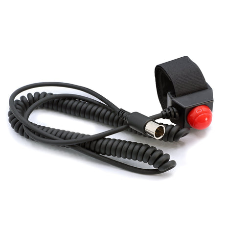 Photo of Velcro Mount Steering Wheel Push to Talk (PTT) with Coil Cord for Car Harnesses by Rugged Radios - Premium for UTVs / Side by Sides