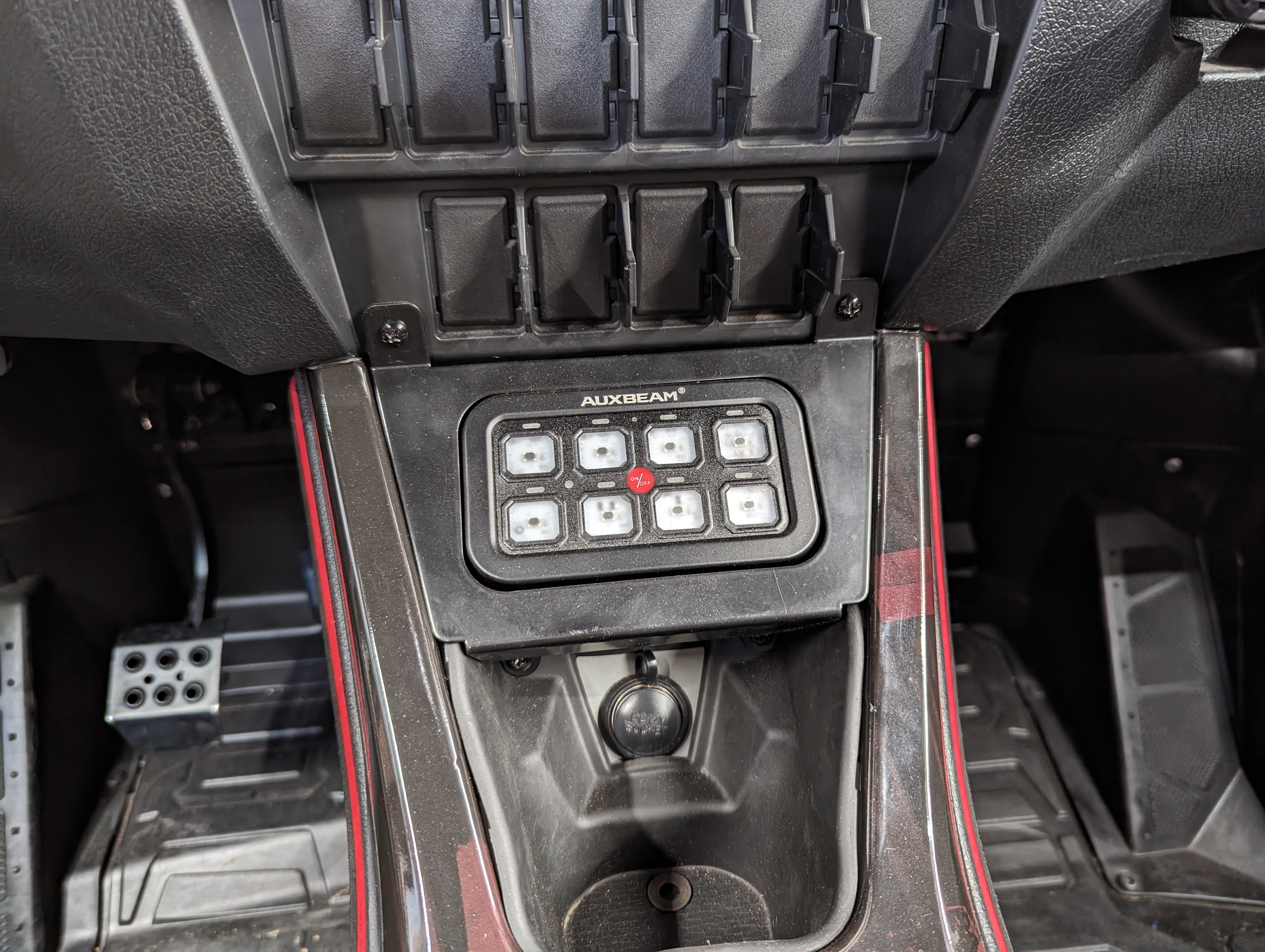 Photo of SFM Pro/R Auxbeam 8 Gang mount by StayFlush Motorsports - Premium for UTVs / Side by Sides