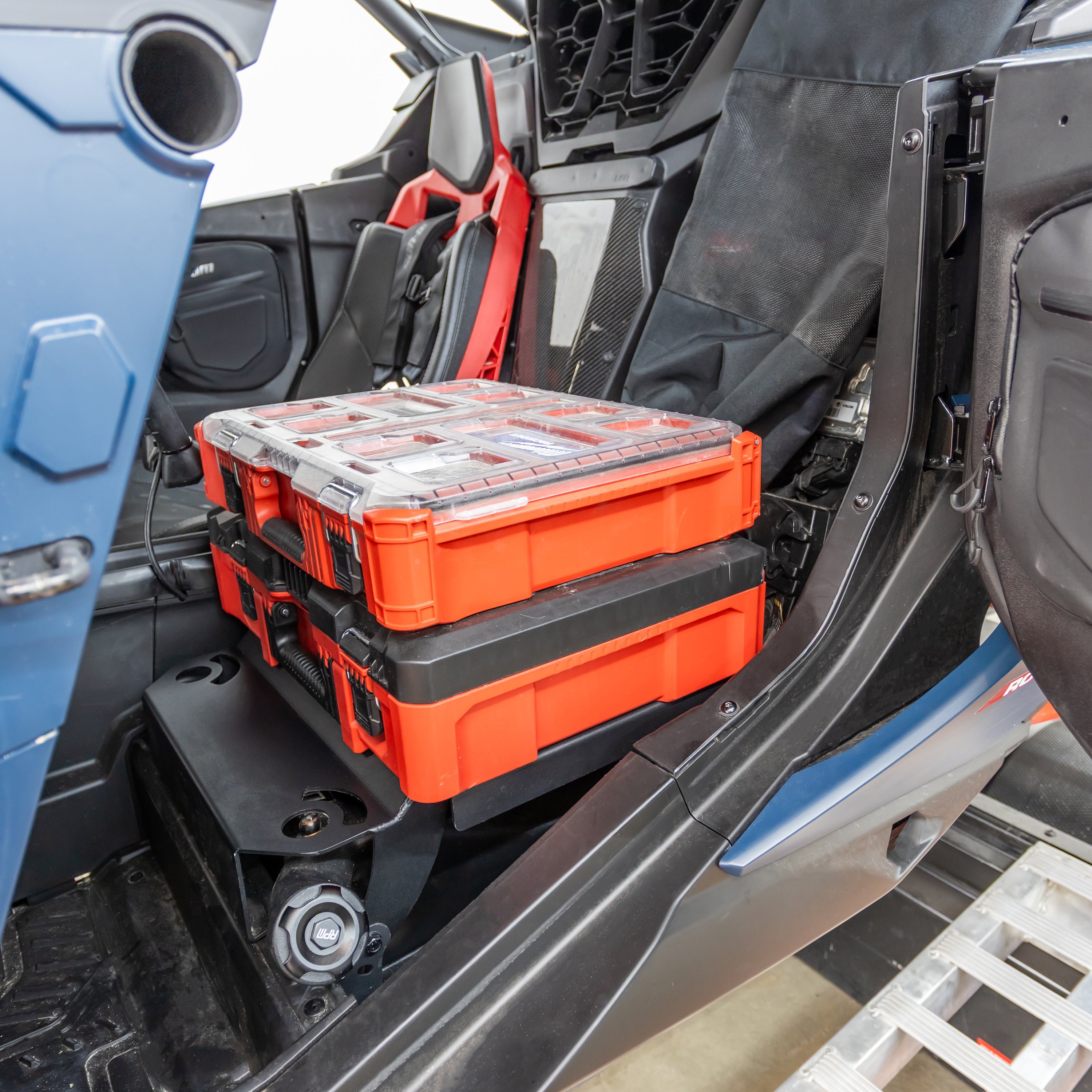 Photo of RPM SXS RPM Maverick R MAX Milwaukee Packout Seat Delete Rack by RPM SXS - Premium for UTVs / Side by Sides