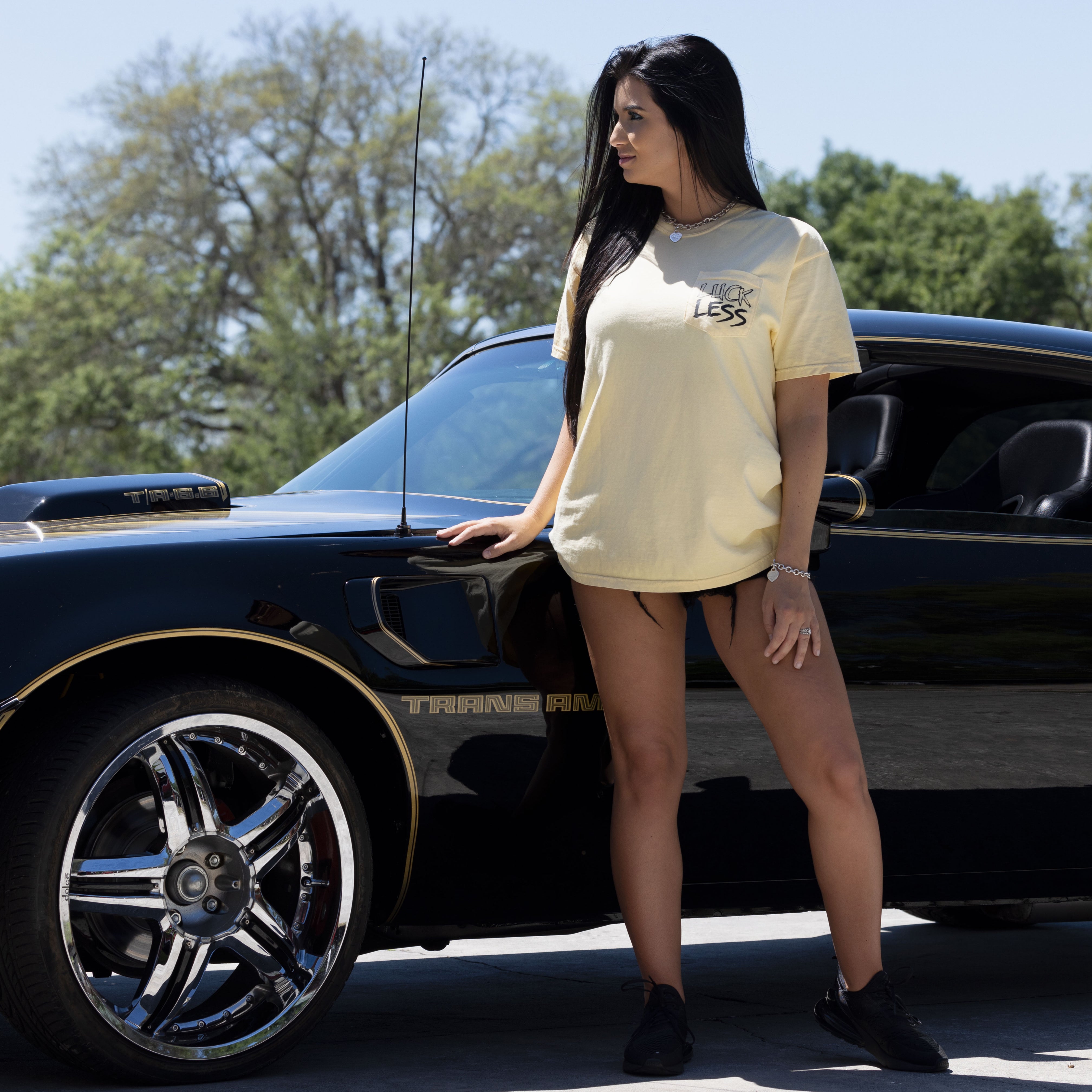 Photo of LPPD | Pigment Dyed Tee | Butter by Luckless Outfitters - Premium Tee (crew-neck) for UTVs / Side by Sides