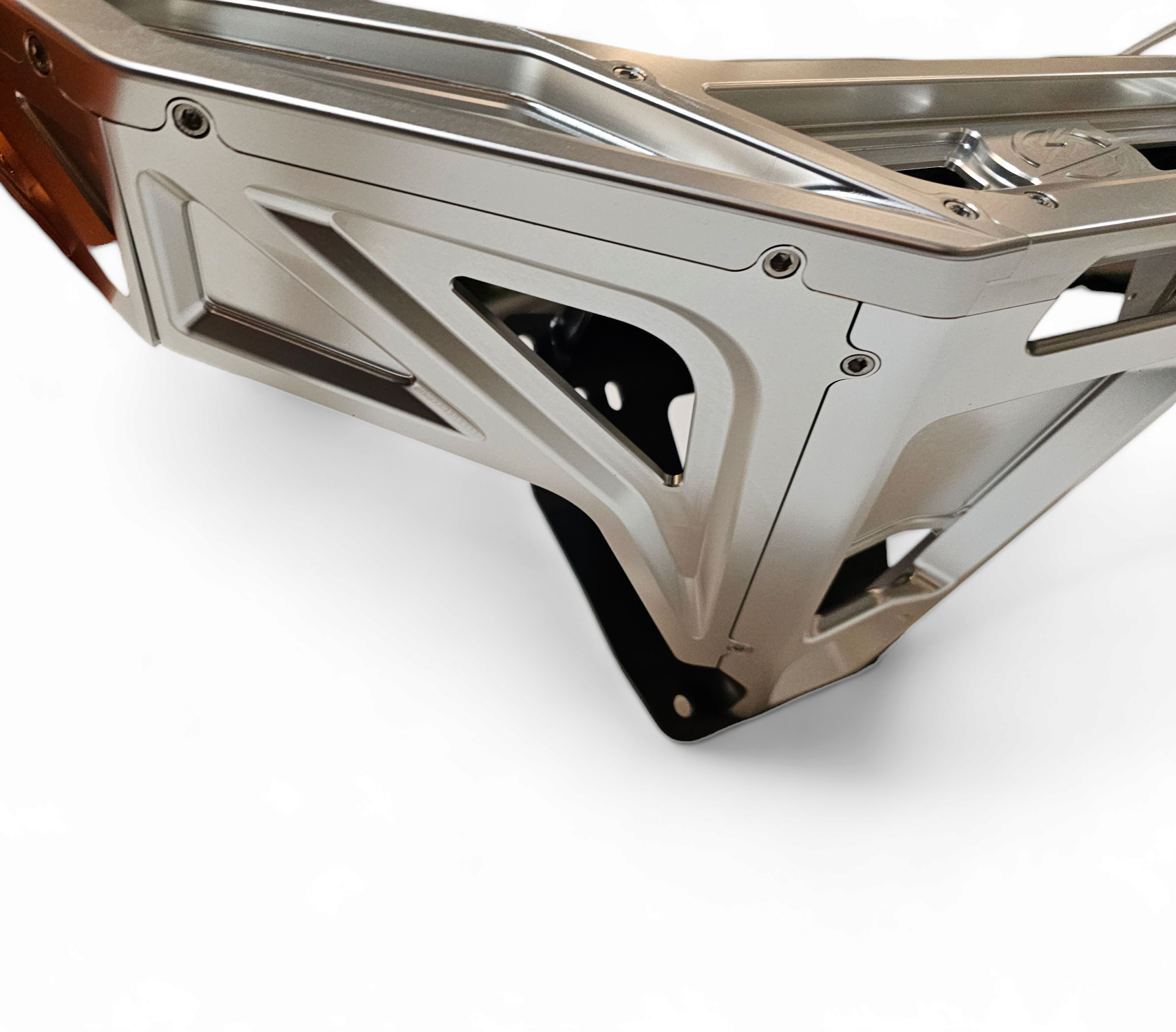 Photo of 2022-2025 Polaris RZR Pro R/ Turbo R Machined Billet Front Winch Bumper (Clear Anodize) by Elektric Offroad - Premium 2022+ Polaris RZR Pro R/ Turbo R Machined Billet Front Winch Bumper (Clear Hard Anodize) for UTVs / Side by Sides