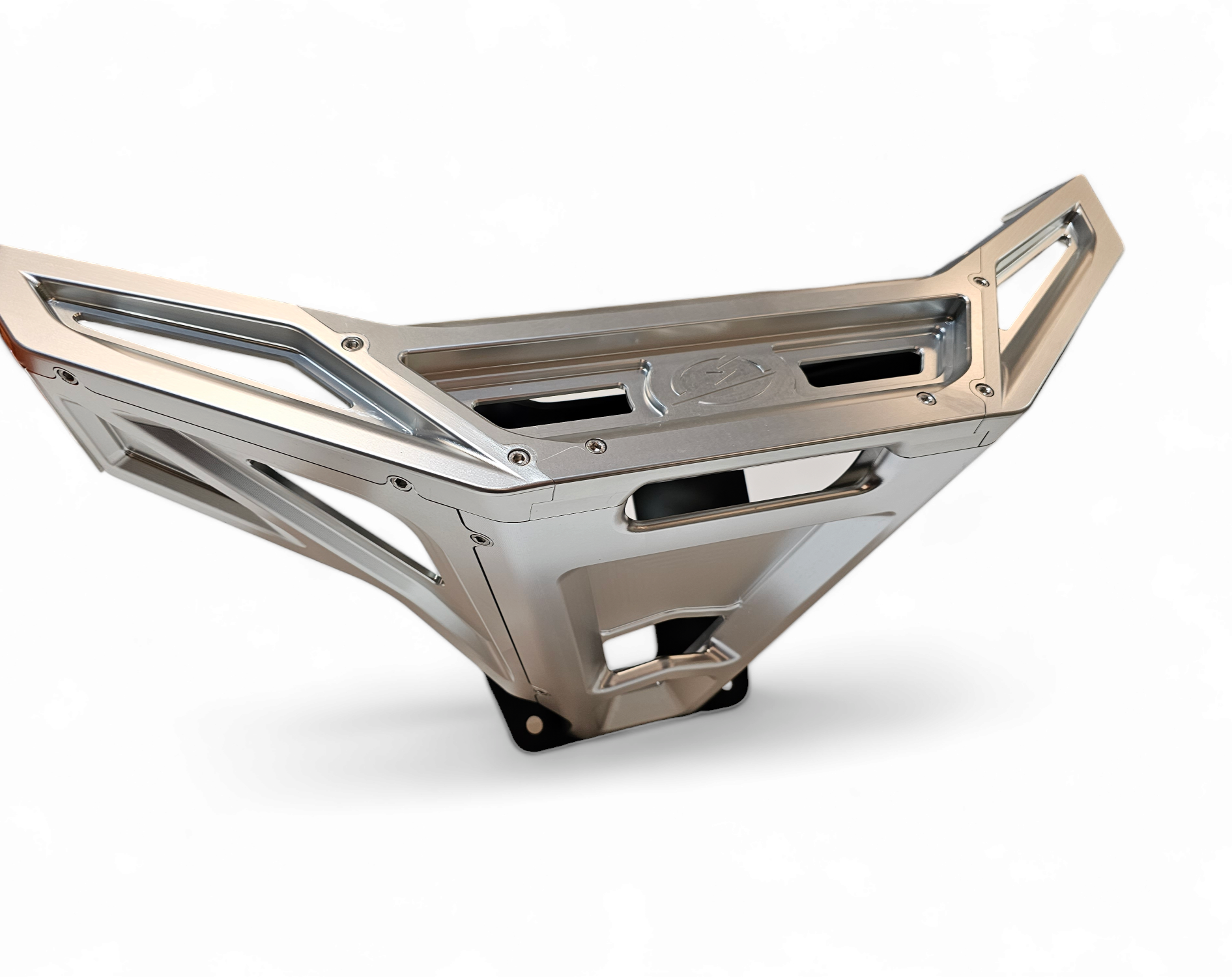 Photo of 2022-2025 Polaris RZR Pro R/ Turbo R Machined Billet Front Winch Bumper (Clear Anodize) by Elektric Offroad - Premium 2022+ Polaris RZR Pro R/ Turbo R Machined Billet Front Winch Bumper (Clear Hard Anodize) for UTVs / Side by Sides