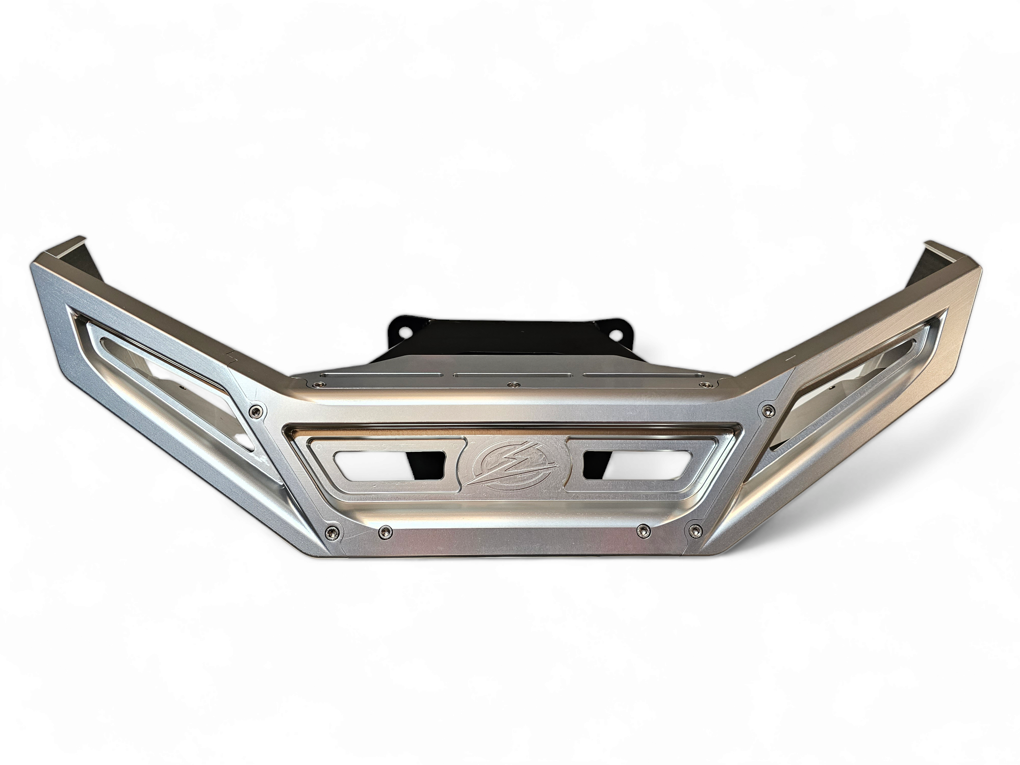 Photo of 2022-2025 Polaris RZR Pro R/ Turbo R Machined Billet Front Winch Bumper (Clear Anodize) by Elektric Offroad - Premium 2022+ Polaris RZR Pro R/ Turbo R Machined Billet Front Winch Bumper (Clear Hard Anodize) for UTVs / Side by Sides