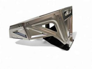 2022-2024 Polaris RZR Pro R/ Turbo R Machined Billet Front Winch Bumper (Clear Hard Anodize)