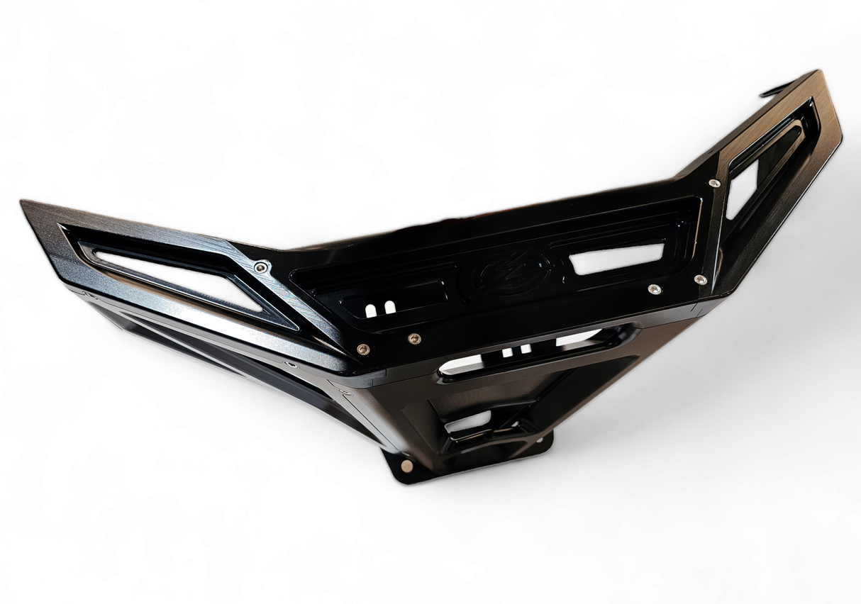 2022-2024 Polaris RZR Pro R/ Turbo R Machined Billet Front Winch Bumper (Black Hard Anodize)