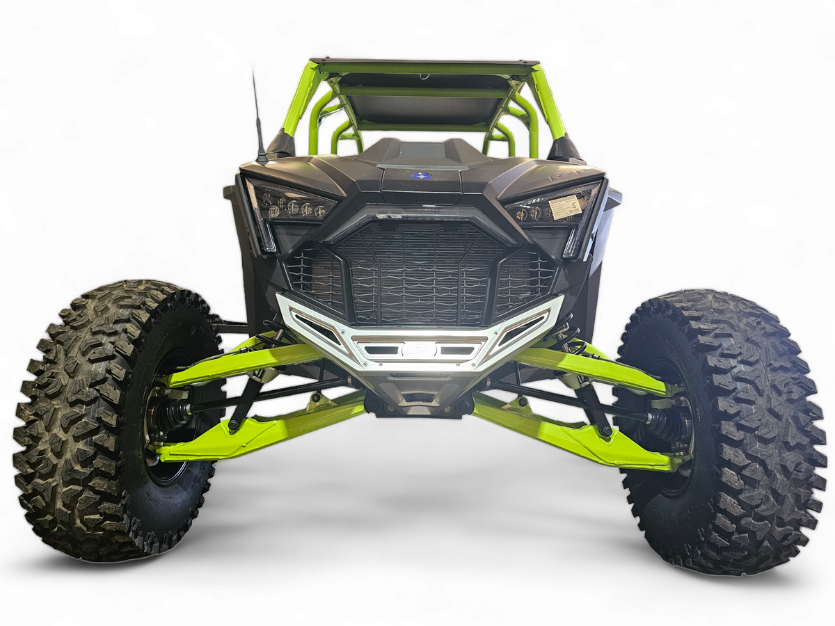 Photo of Elektric Offroad 2022-2024 Polaris RZR Pro R/ Turbo R Machined Billet Front Winch Bumper (Clear Hard Anodize) by Elektric Offroad - Premium Bumpers for UTVs / Side by Sides