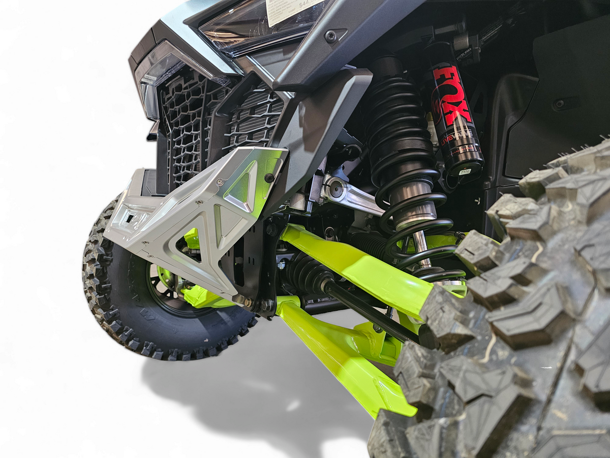 Photo of Elektric Offroad 2022-2024 Polaris RZR Pro R/ Turbo R Machined Billet Front Winch Bumper (Clear Hard Anodize) by Elektric Offroad - Premium Bumpers for UTVs / Side by Sides