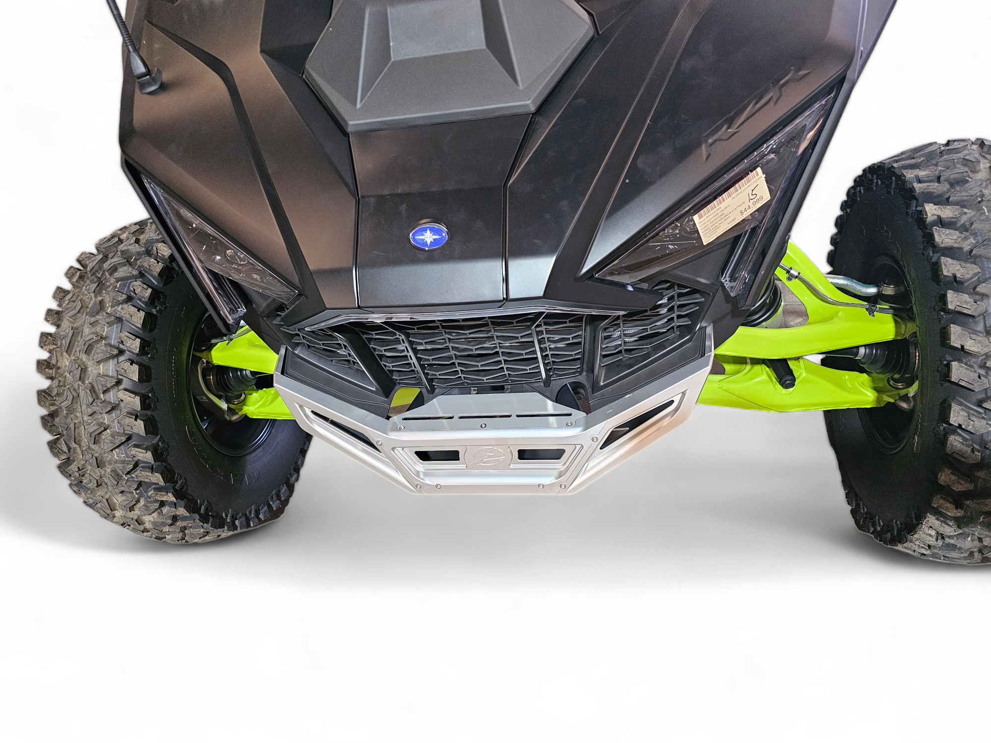 Photo of 2022-2025 Polaris RZR Pro R/ Turbo R Machined Billet Front Winch Bumper (Clear Anodize) by Elektric Offroad - Premium 2022+ Polaris RZR Pro R/ Turbo R Machined Billet Front Winch Bumper (Clear Hard Anodize) for UTVs / Side by Sides
