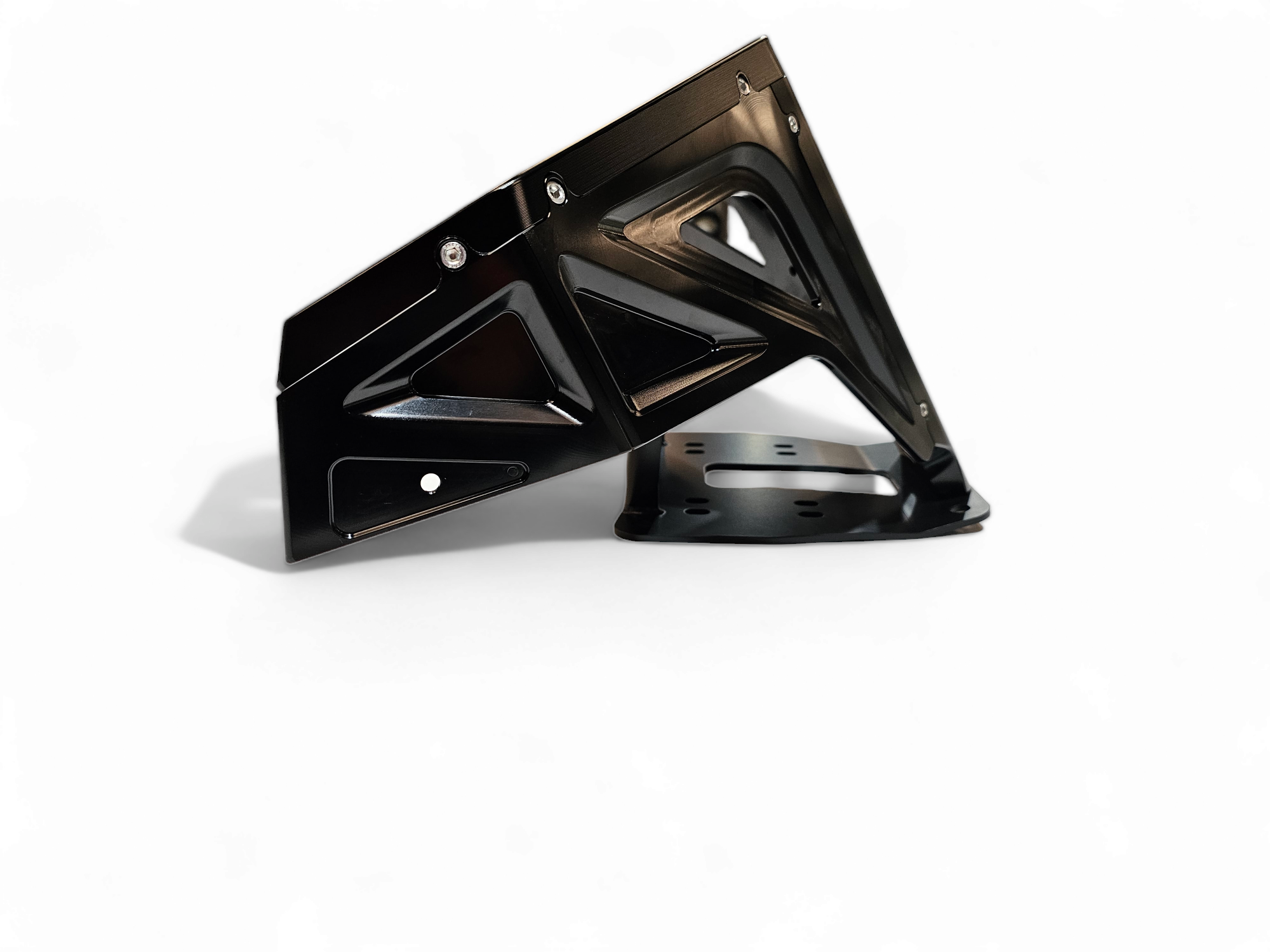 Photo of 2022-2024 Polaris RZR Pro R/ Turbo R Machined Billet Front Winch Bumper (Black Hard Anodize) by Elektric Offroad - Premium Bumpers for UTVs / Side by Sides
