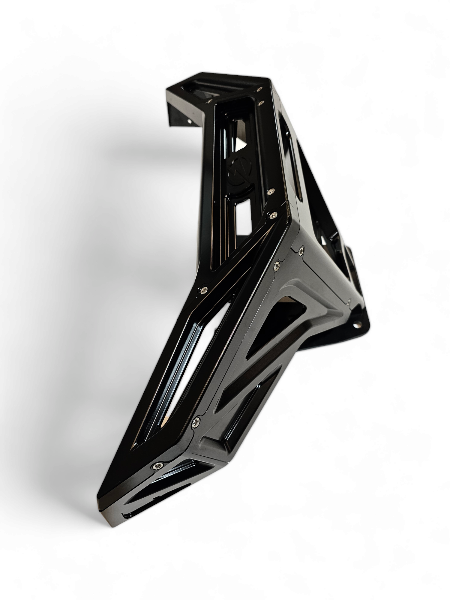 Photo of 2022-2024 Polaris RZR Pro R/ Turbo R Machined Billet Front Winch Bumper (Black Hard Anodize) by Elektric Offroad - Premium Bumpers for UTVs / Side by Sides