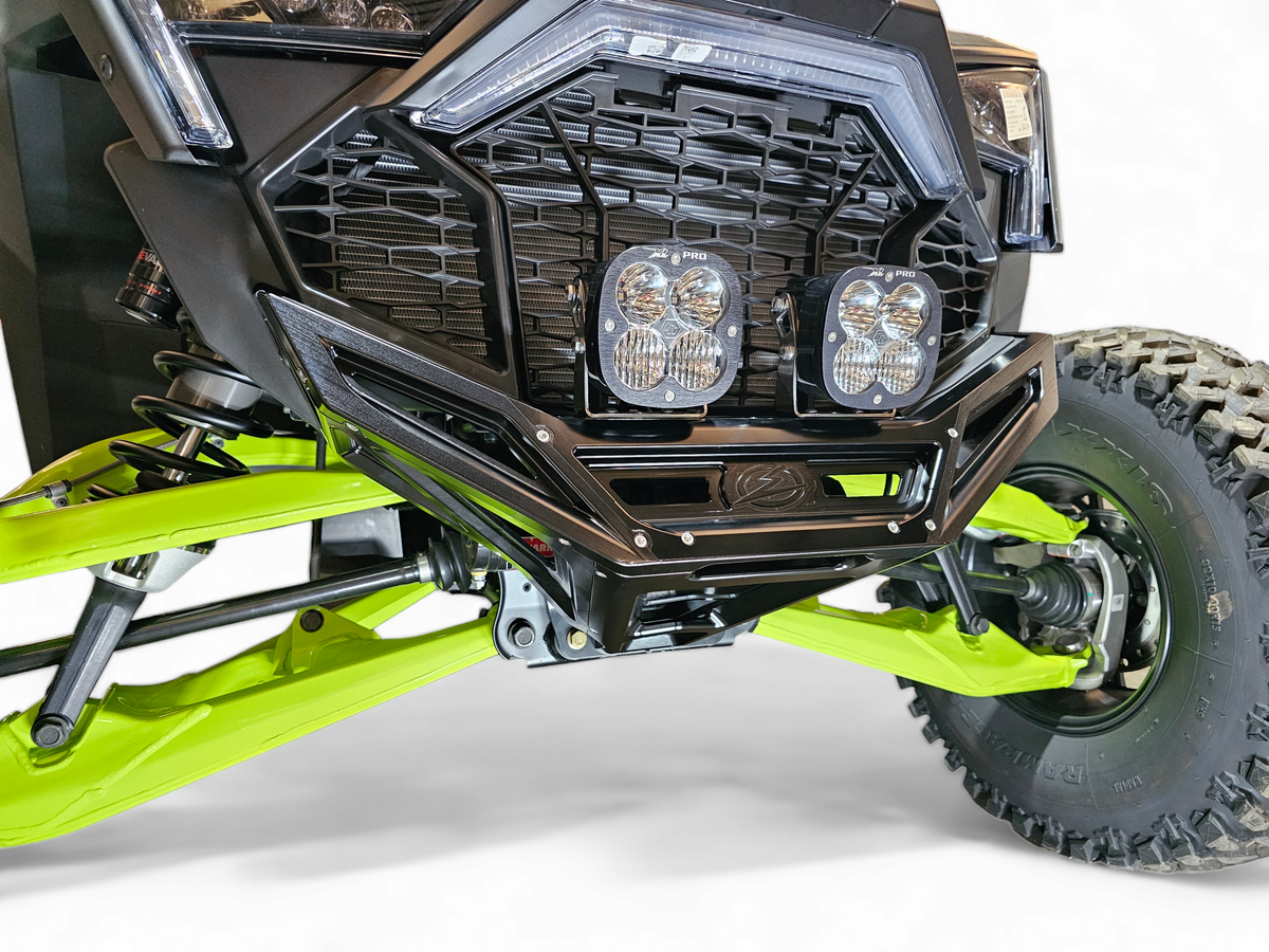 Photo of 2022-2025 Polaris RZR Pro R/ Turbo R Machined Billet Front Winch Bumper (Black Anodize) by Elektric Offroad - Premium 2022+ Polaris RZR Pro R/ Turbo R Machined Billet Front Winch Bumper (Black Hard Anodize) for UTVs / Side by Sides