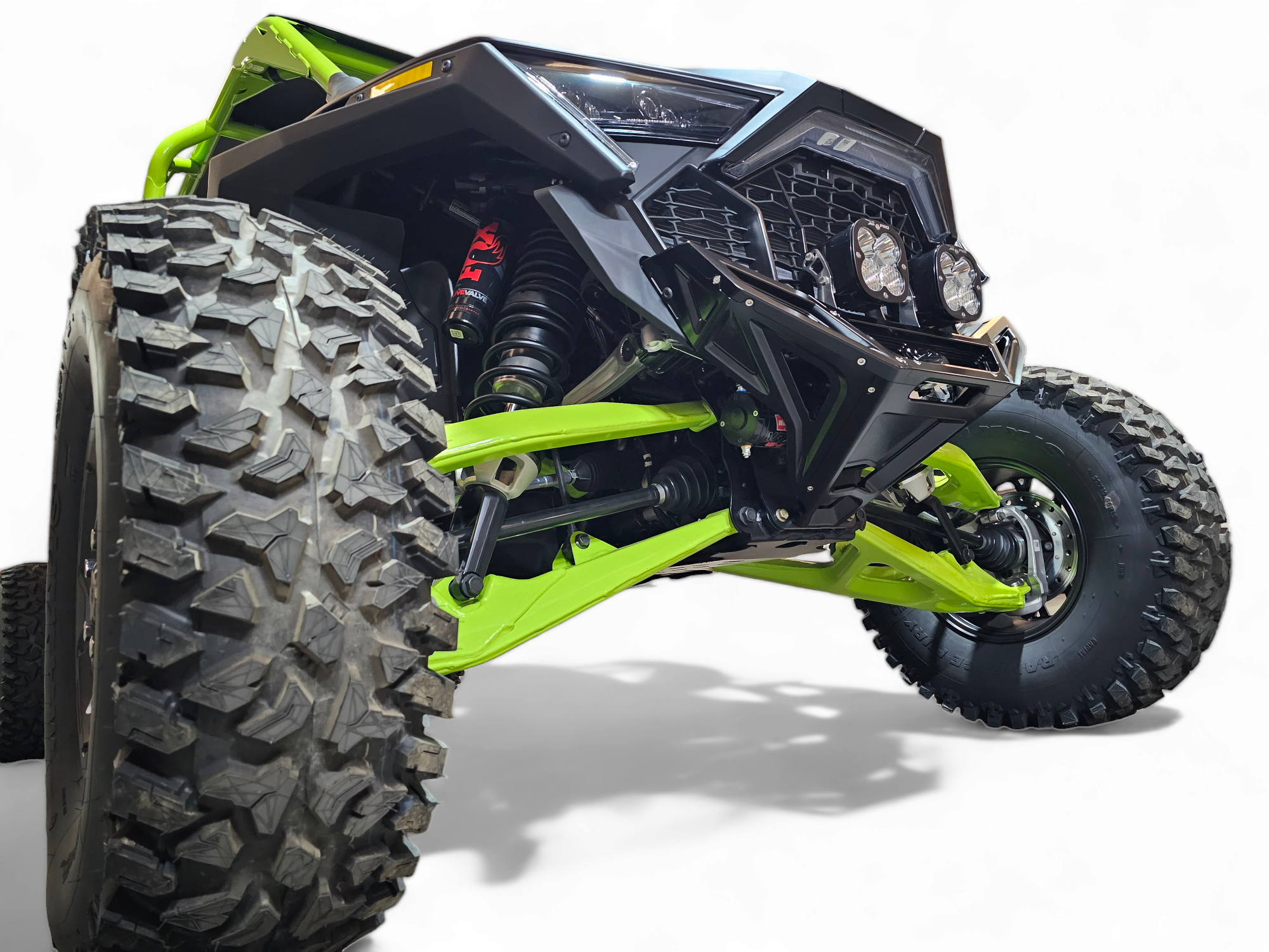 Photo of 2022-2024 Polaris RZR Pro R/ Turbo R Machined Billet Front Winch Bumper (Black Hard Anodize) by Elektric Offroad - Premium Bumpers for UTVs / Side by Sides