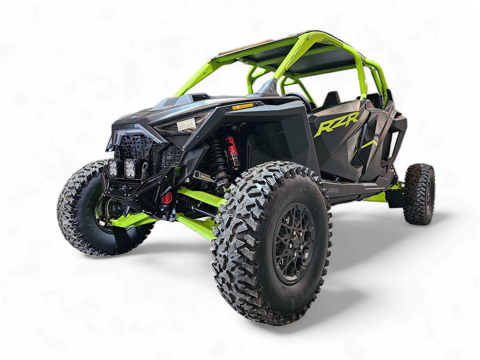 Photo of 2022-2024 Polaris RZR Pro R/ Turbo R Machined Billet Front Winch Bumper (Black Hard Anodize) by Elektric Offroad - Premium Bumpers for UTVs / Side by Sides