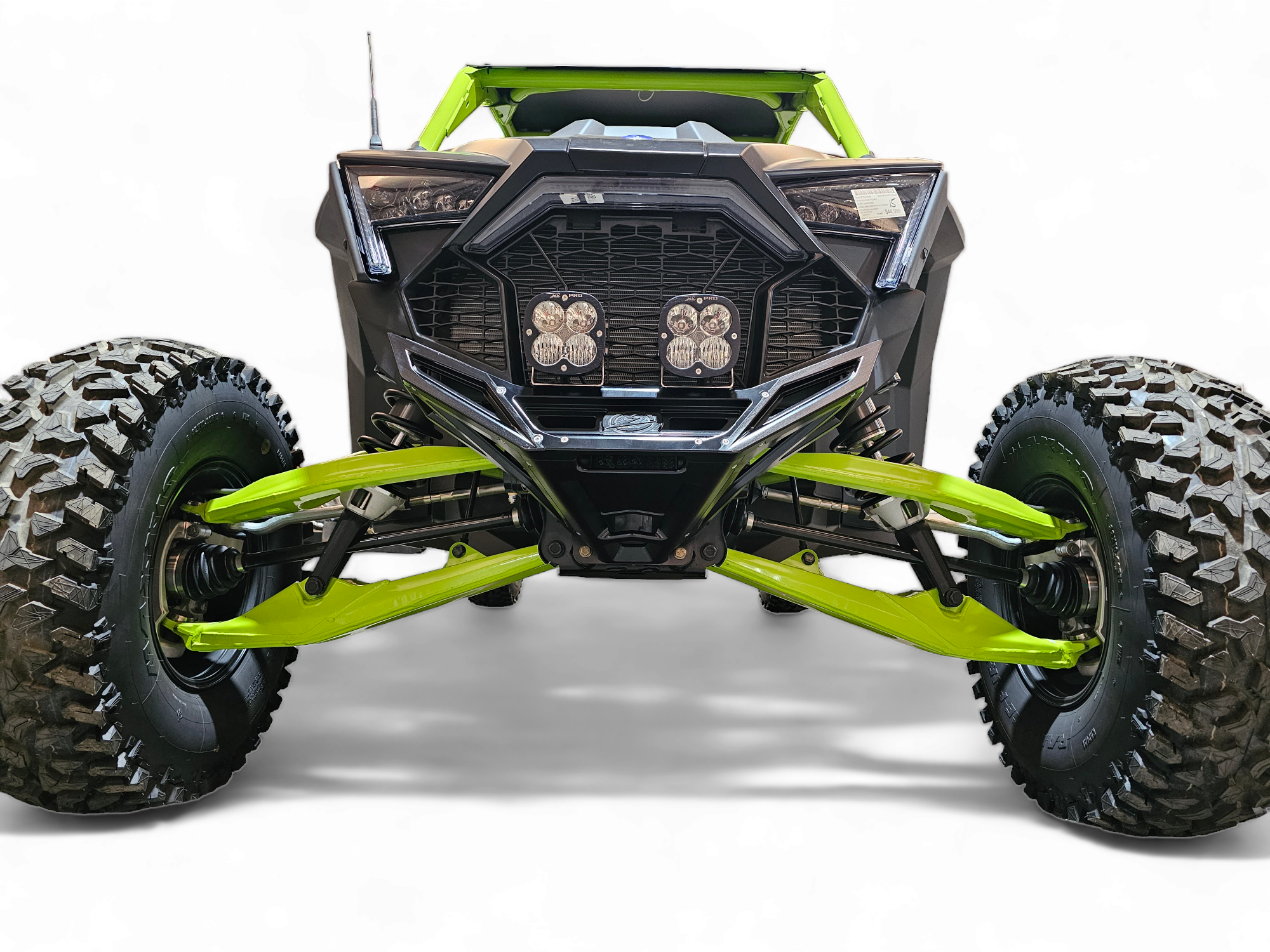 Photo of 2022-2024 Polaris RZR Pro R/ Turbo R Machined Billet Front Winch Bumper (Black Hard Anodize) by Elektric Offroad - Premium Bumpers for UTVs / Side by Sides