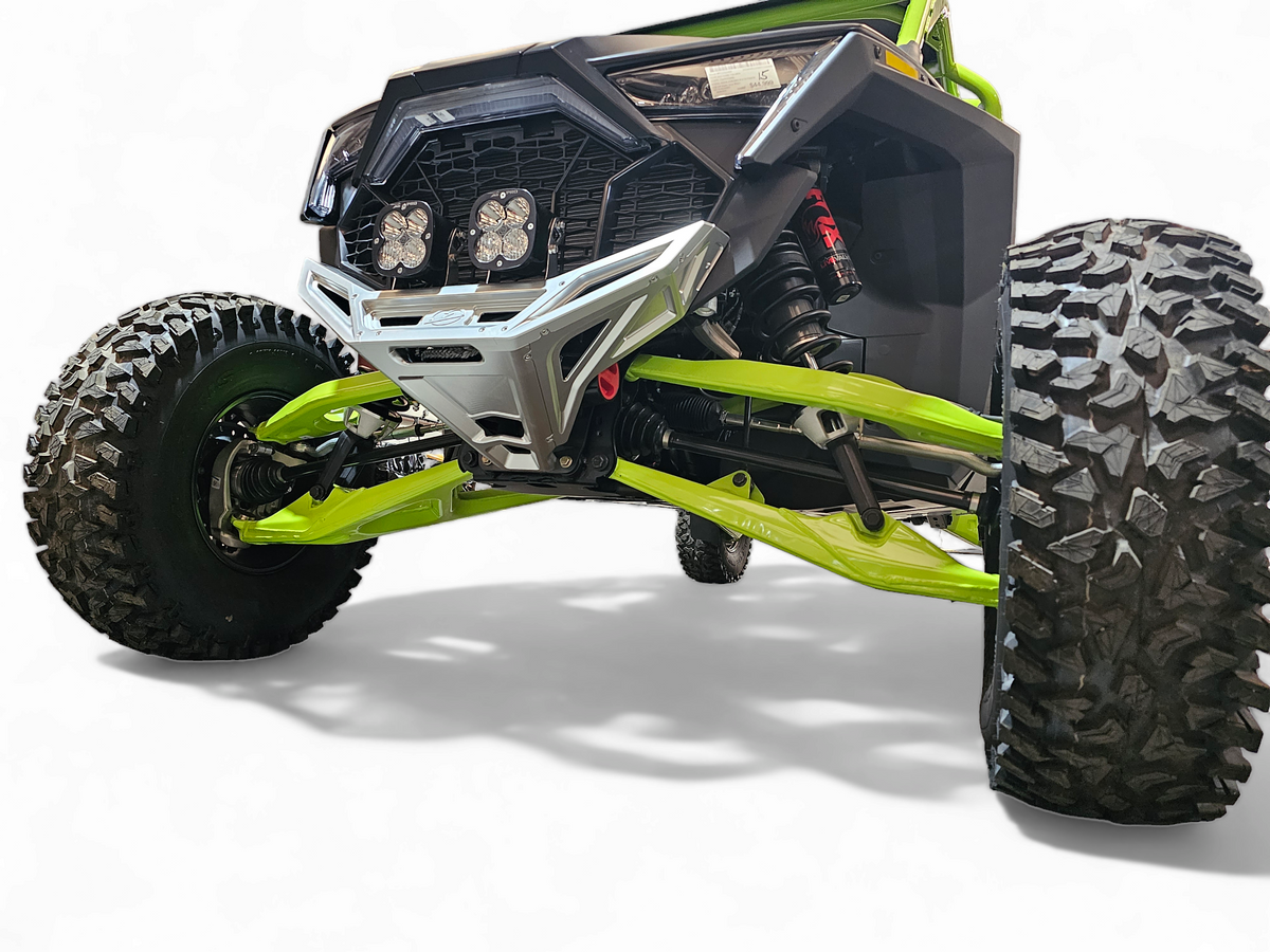 Photo of Elektric Offroad 2022-2024 Polaris RZR Pro R/ Turbo R Machined Billet Front Winch Bumper (Clear Hard Anodize) by Elektric Offroad - Premium Bumpers for UTVs / Side by Sides