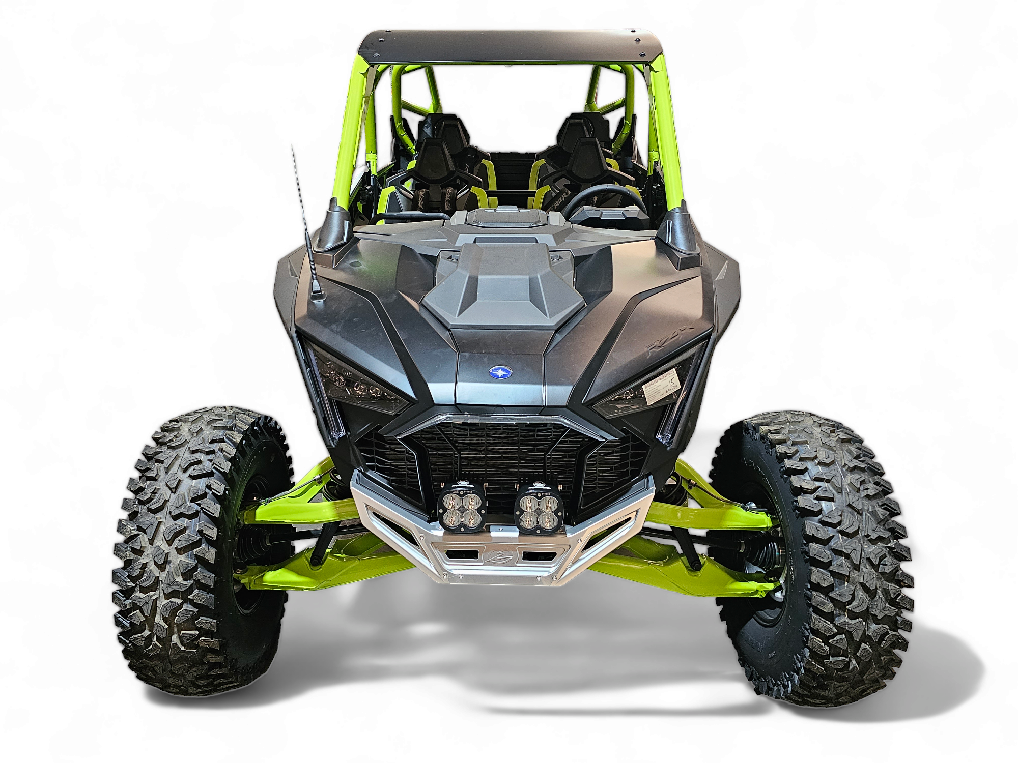 Photo of 2022-2025 Polaris RZR Pro R/ Turbo R Machined Billet Front Winch Bumper (Clear Anodize) by Elektric Offroad - Premium 2022+ Polaris RZR Pro R/ Turbo R Machined Billet Front Winch Bumper (Clear Hard Anodize) for UTVs / Side by Sides