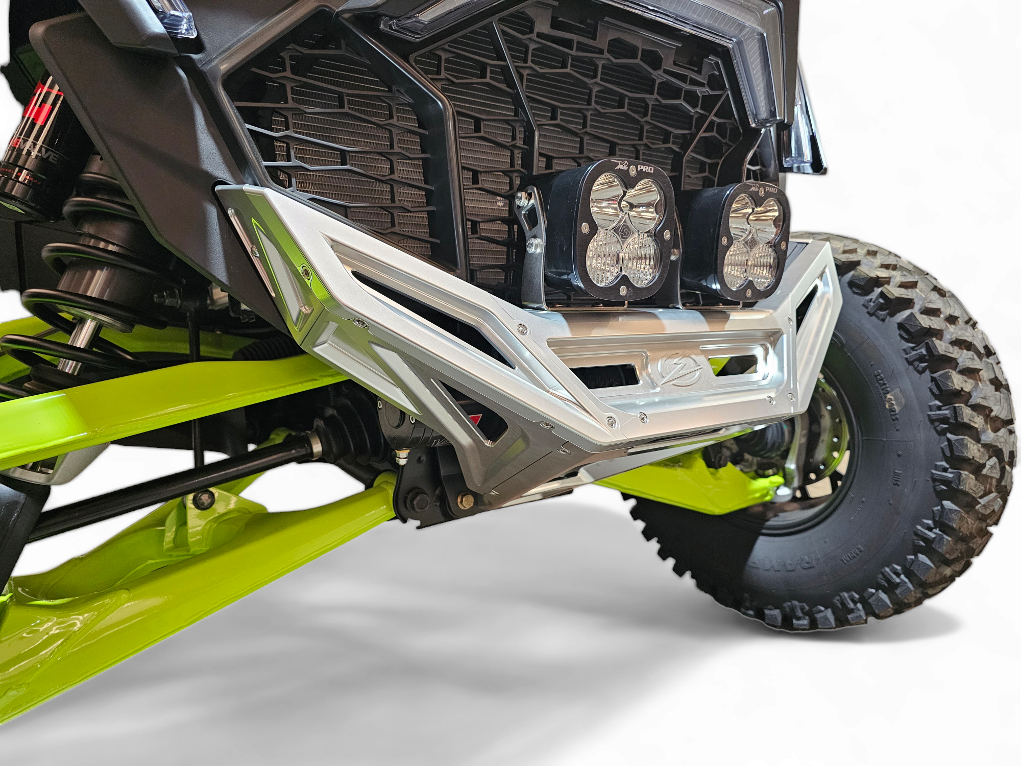 Photo of 2022-2025 Polaris RZR Pro R/ Turbo R Machined Billet Front Winch Bumper (Clear Anodize) by Elektric Offroad - Premium 2022+ Polaris RZR Pro R/ Turbo R Machined Billet Front Winch Bumper (Clear Hard Anodize) for UTVs / Side by Sides