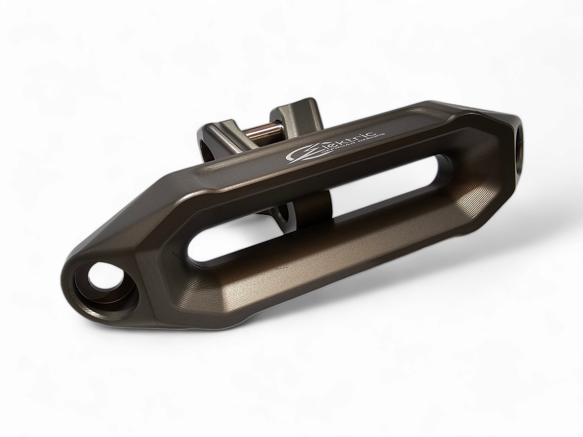 Photo of Elektric Offroad Designs UTV Winch Fairlead and Hook | Gunmetal by Elektric Offroad - Premium Winches & Winch Mounts for UTVs / Side by Sides