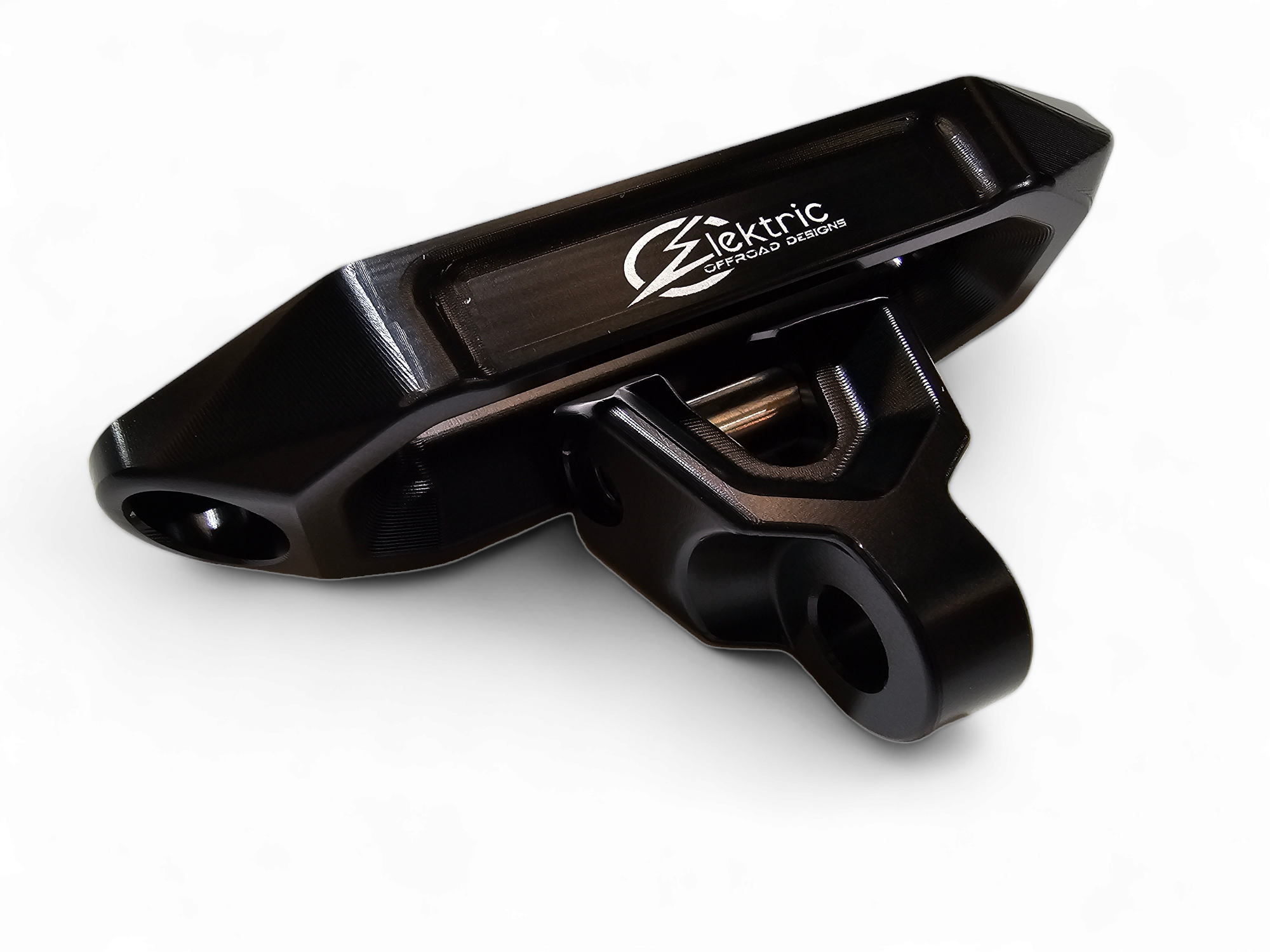 Photo of Elektric Offroad Designs UTV Winch Fairlead and Hook (Black) by Elektric Offroad - Premium UTV Winch Fairlead and Hook Black for UTVs / Side by Sides
