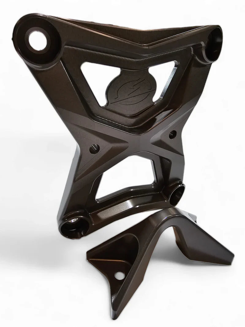 Photo of 2022-2025 Polaris RZR Turbo R/Pro R Radius Rod Plate with Tow Hook Black by Elektric Offroad Designs - Premium ACCESSORIES for UTVs / Side by Sides