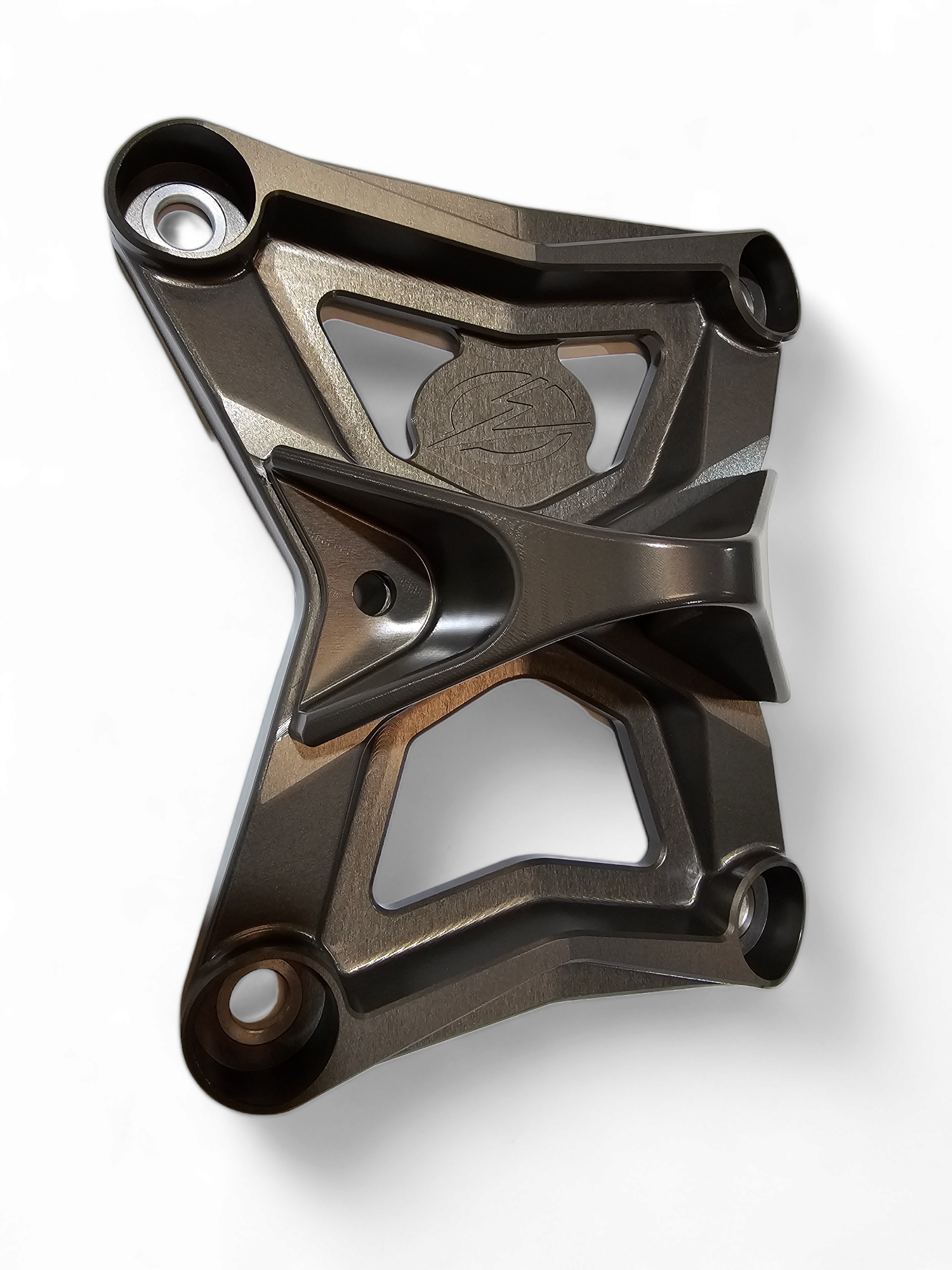 Photo of 2020-2024 Polaris RZR Pro XP Radius Rod Plate with Tow Hook Gunmetal by Elektric Offroad - Premium Receivers & Hitches for UTVs / Side by Sides