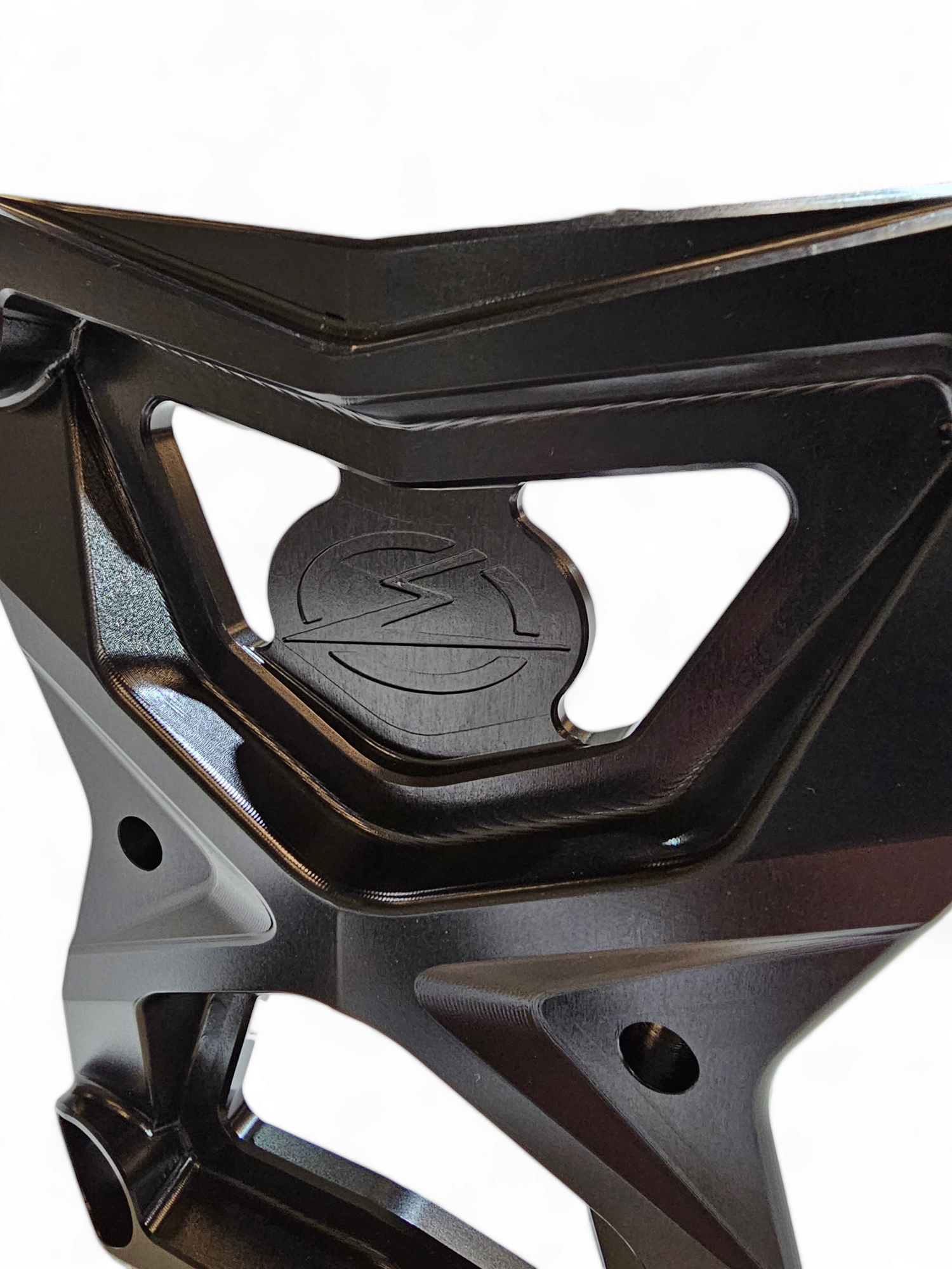 Photo of 2020-2024 Polaris RZR Pro XP Radius Rod Plate with Tow Hook Black by Elektric Offroad - Premium Receivers & Hitches for UTVs / Side by Sides