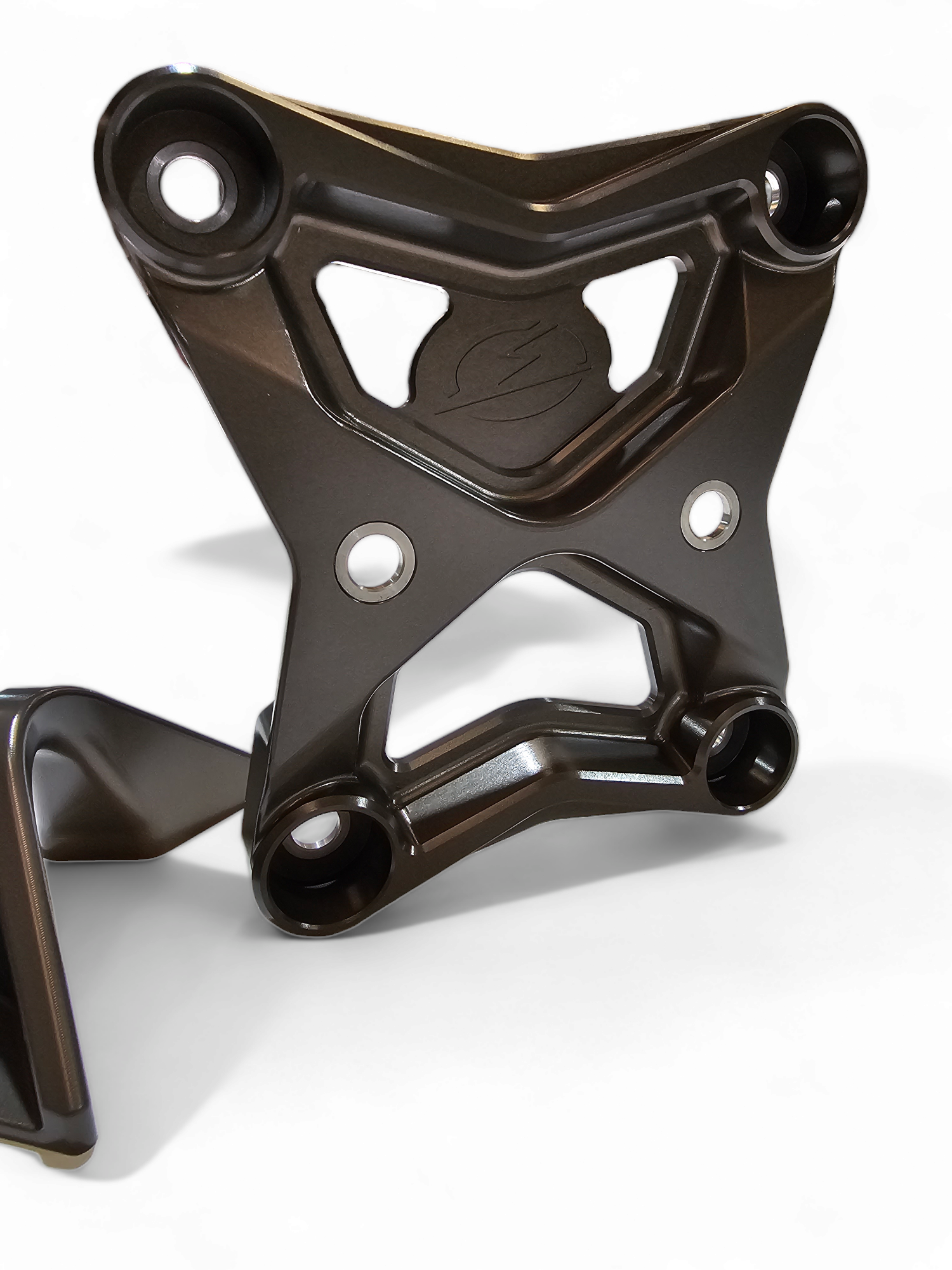Photo of 2017-2021 Can Am X3 Maverick EOD Radius Rod Plate with Tow Hook Gun Metal by Elektric Offroad - Premium 2017+ Can Am X3 Maverick EOD Radius Rod Plate with Tow Hook Gun Metal for UTVs / Side by Sides