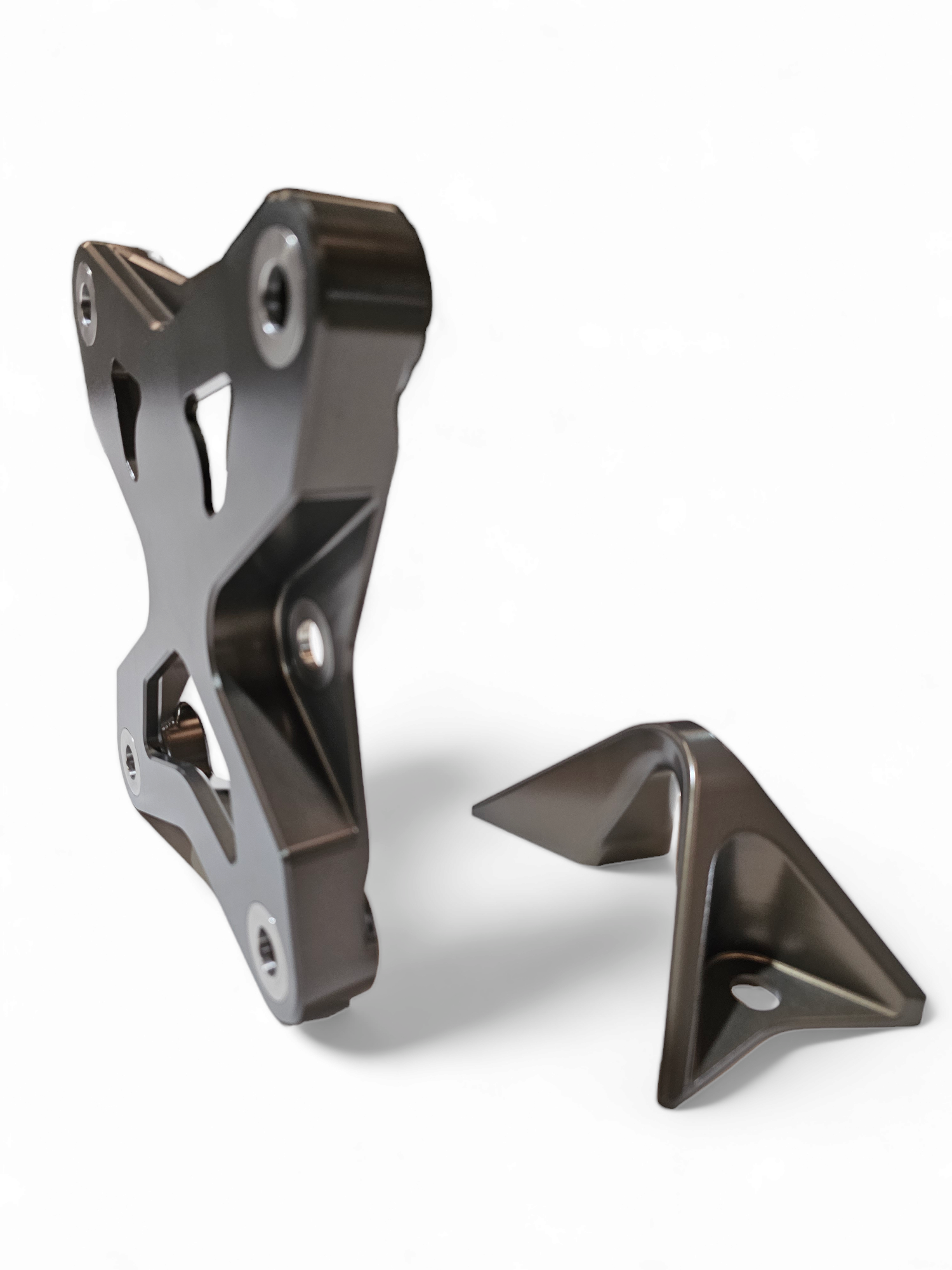 Photo of 2017-2021 Can Am X3 Maverick EOD Radius Rod Plate with Tow Hook Gun Metal by Elektric Offroad - Premium 2017+ Can Am X3 Maverick EOD Radius Rod Plate with Tow Hook Gun Metal for UTVs / Side by Sides