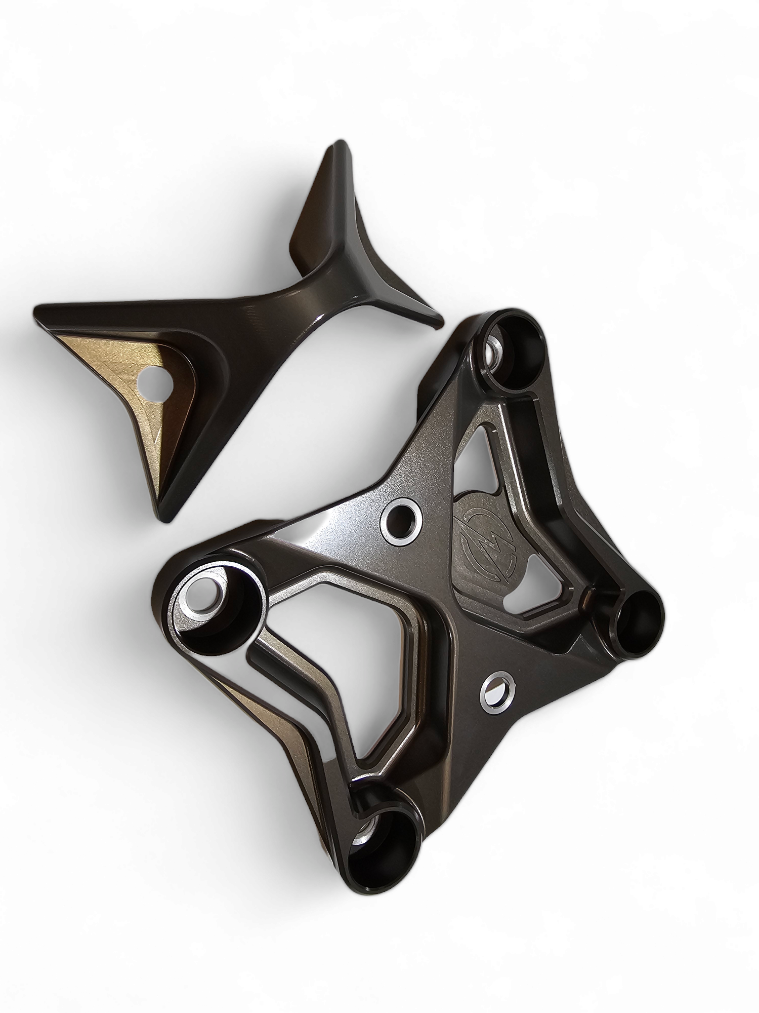 Photo of 2017-2021 Can Am X3 Maverick EOD Radius Rod Plate with Tow Hook Gun Metal by Elektric Offroad - Premium 2017+ Can Am X3 Maverick EOD Radius Rod Plate with Tow Hook Gun Metal for UTVs / Side by Sides