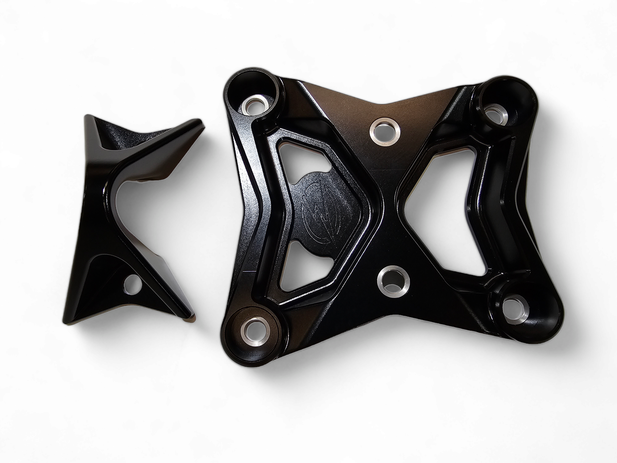 Photo of 2017-2021 Can Am X3 Maverick EOD Radius Rod Plate with Tow Hook Black by Elektric Offroad - Premium 2017+ Can Am X3 Maverick EOD Radius Rod Plate with Tow Hook Black for UTVs / Side by Sides