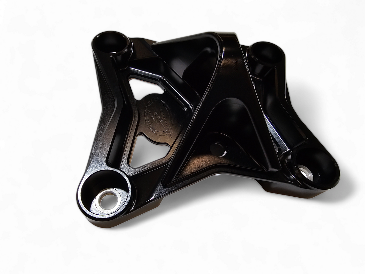 Photo of 2017-2021 Can Am X3 Maverick EOD Radius Rod Plate with Tow Hook Black by Elektric Offroad - Premium 2017+ Can Am X3 Maverick EOD Radius Rod Plate with Tow Hook Black for UTVs / Side by Sides