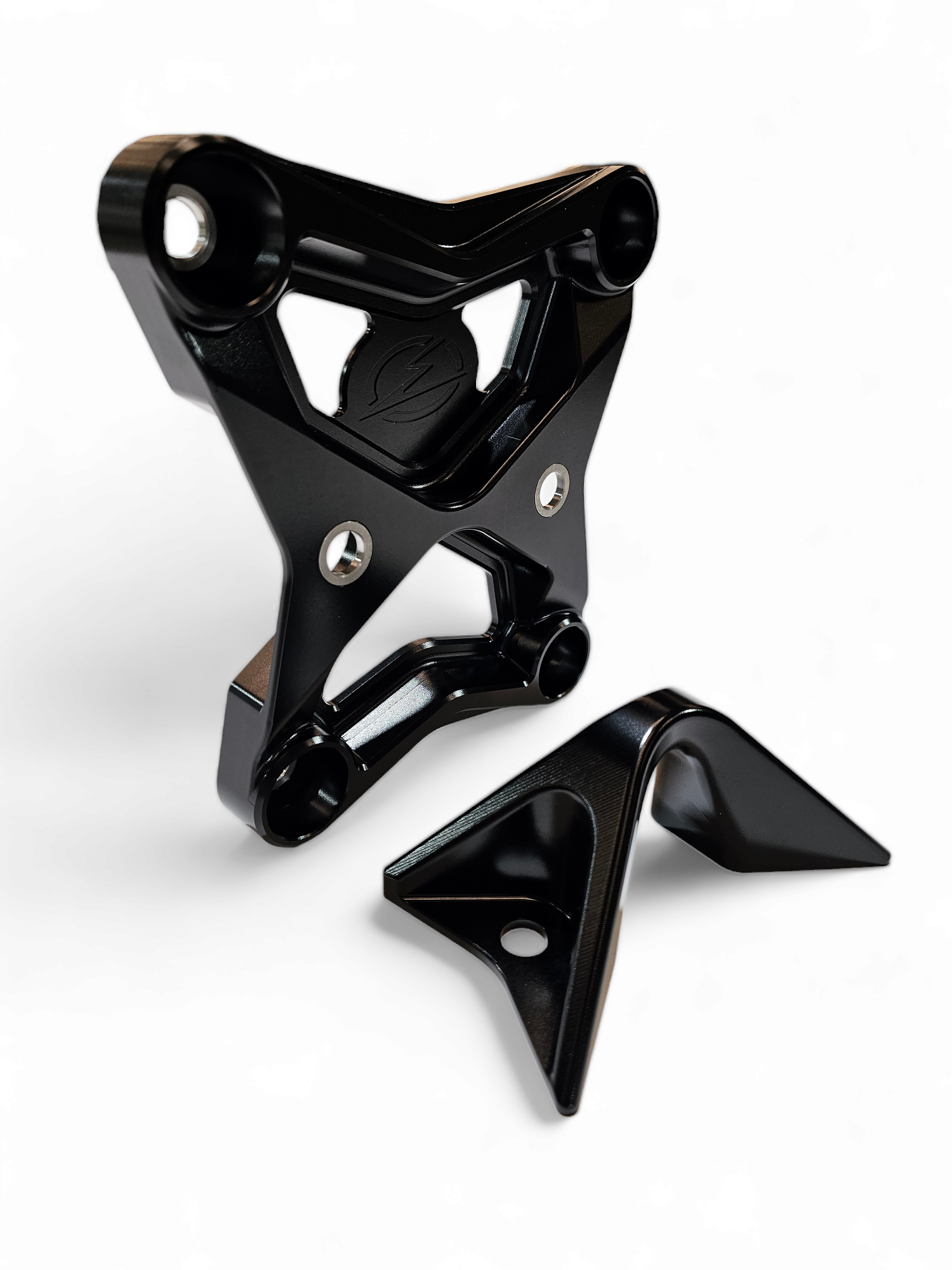 Photo of 2017-2021 Can Am X3 Maverick EOD Radius Rod Plate with Tow Hook Black by Elektric Offroad - Premium 2017+ Can Am X3 Maverick EOD Radius Rod Plate with Tow Hook Black for UTVs / Side by Sides