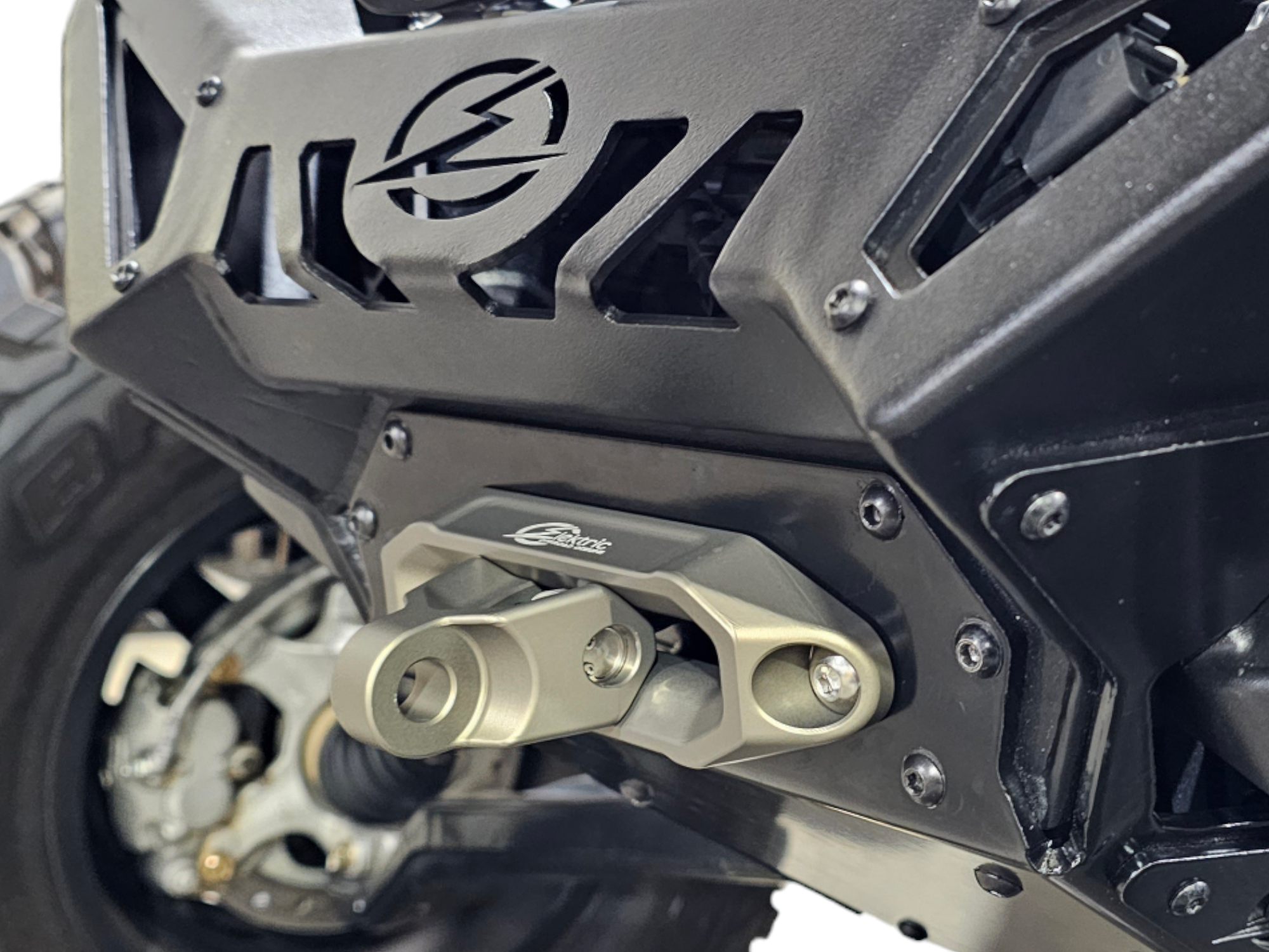 Photo of Elektric Offroad Designs UTV Winch Fairlead and Hook | Gunmetal by Elektric Offroad - Premium Winches & Winch Mounts for UTVs / Side by Sides