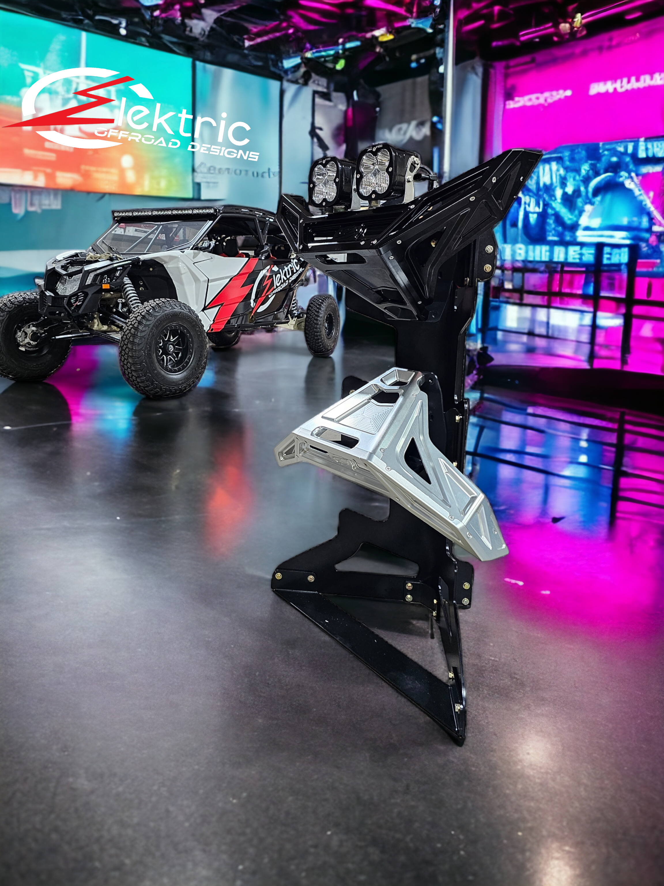 Photo of Elektric Offroad Designs Bumper Display Stand by Elektric Offroad - Premium Elektric Offroad Designs Bumper Display Stand for UTVs / Side by Sides