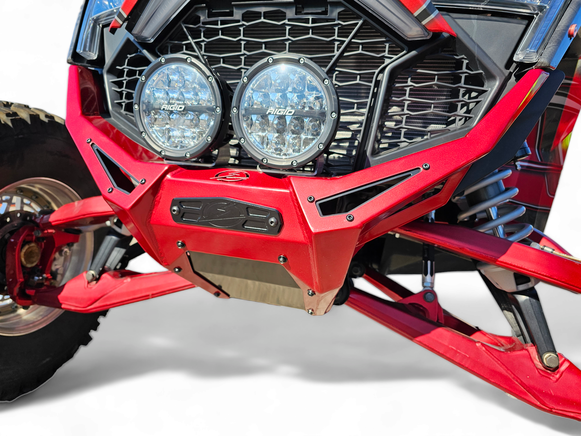 Photo of Elektric Offroad Designs UTV Winch Fairlead Cover Plate | Black by Elektric Offroad - Premium Winches & Winch Mounts for UTVs / Side by Sides