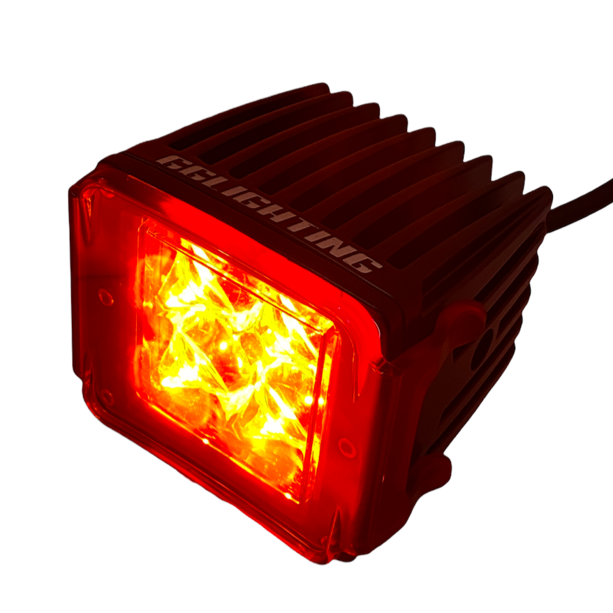 Photo of LED Pod Lens Colored Cover by GGLighting - Premium Light Pods for UTVs / Side by Sides